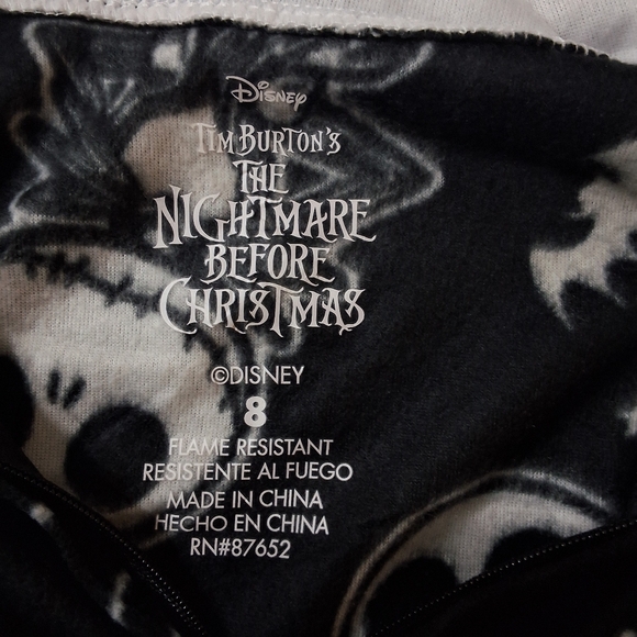 Disney The Nightmare Before Christmas Boys Onesie Pajama, Size 8, NWT - Picture 5 of 5